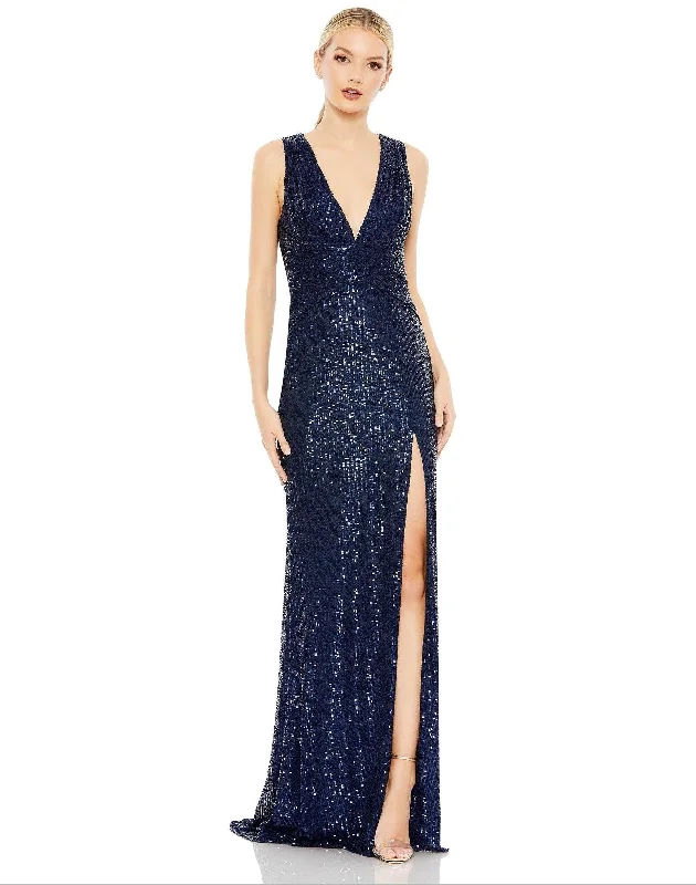 Dreamy Wedding Gown Mac Duggal 26598 Prom Long Sleeveless Sequins Gown