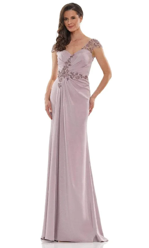 Marsoni by Colors - V-Neck Embellished Formal Gown MV1133