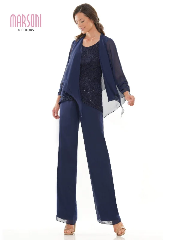 Hand-Beaded Gown Marsoni Formal Mother of the Bride Pant Suit Sale 303