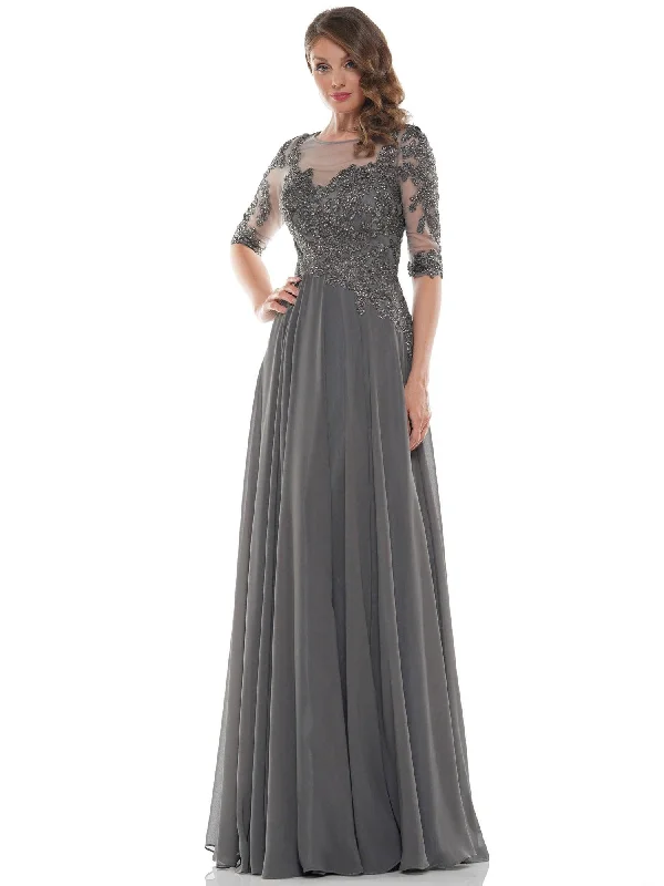 Timeless Elegance Dress Marsoni Long Long Mother of Bride Chiffon Dress 157
