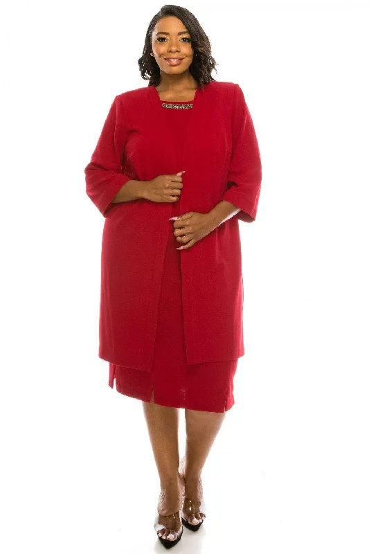 Strapless Ball Gown Maya Brooke Beaded 2 Piece Jacket Short Plus Size Dress
