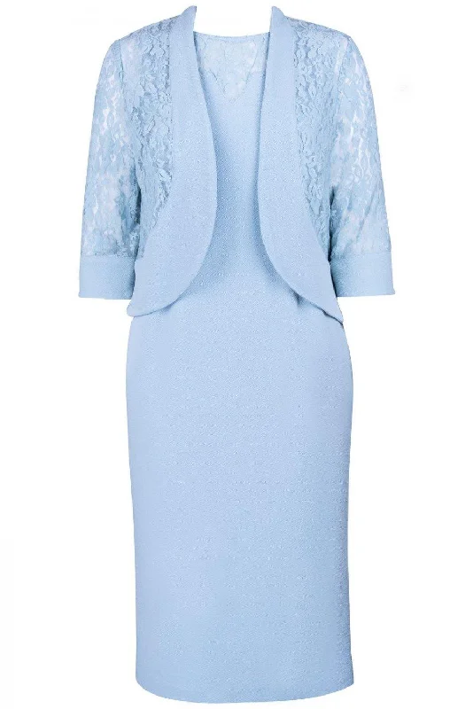 Lace Dress Maya Brooke Plus Size Short 2 Piece Day Jacket Dress
