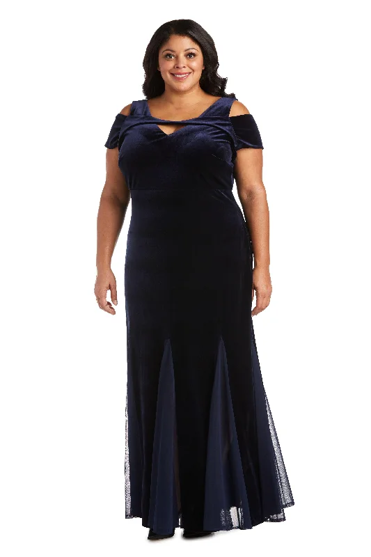 Nightway Long Plus Size Velvet Dress 21999W