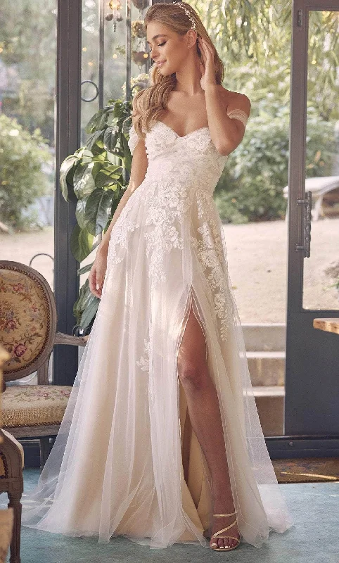 Timeless Dress Nox Anabel JE953 - Classic Off Shoulder A-line Gown