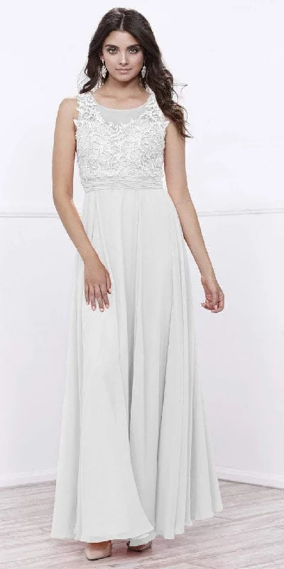 Short Sleeve Dress Nox Anabel Sheer Appliques Chiffon Evening Dress