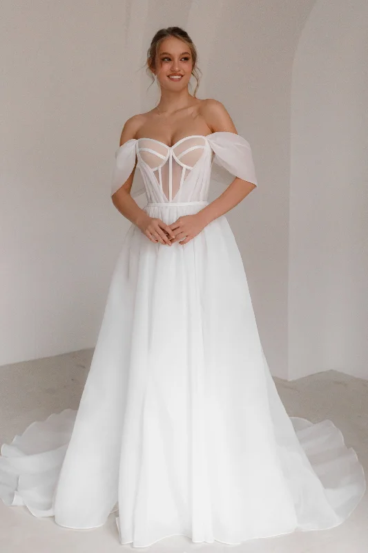 Ball Gown Organza Wedding Dress Asa