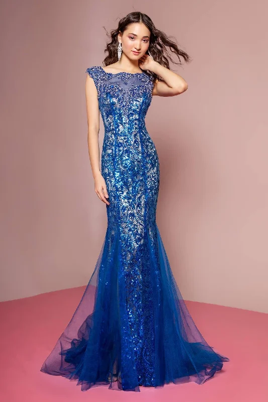 Prom Long Sequins Dress Homecoming Evening Gown