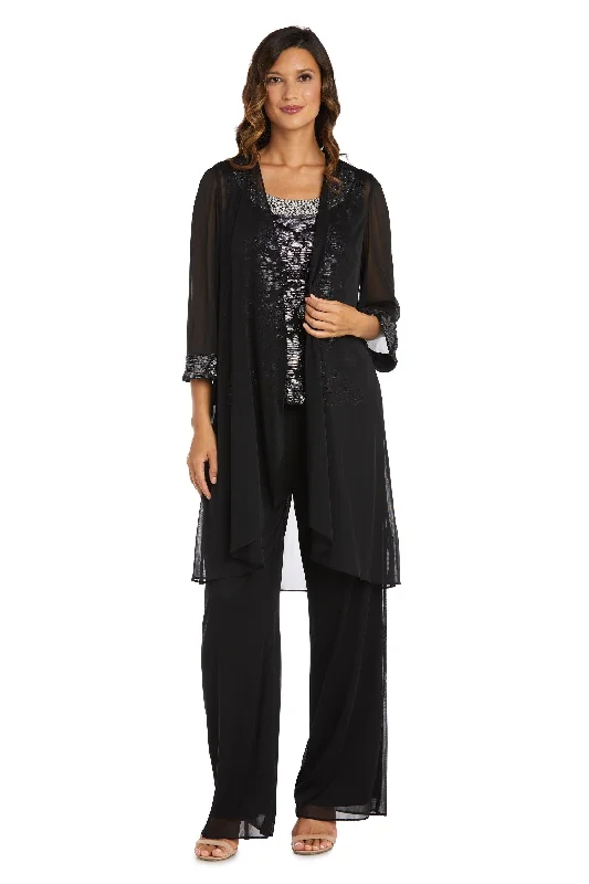 R&M Richards 7676 Formal Beaded Duster Pant Suit