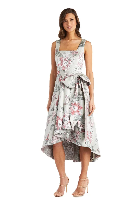 Off-Shoulder Dress R&M Richards 7213 High Low Mother Of The Bride Dress