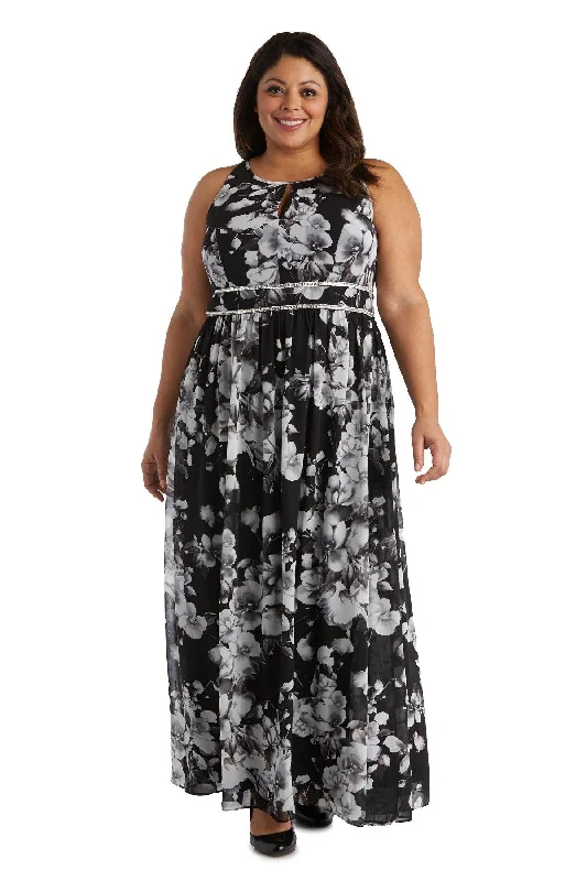 Modern Minimalist Gown R&M Richards 7035W Long Formal Dress Sale