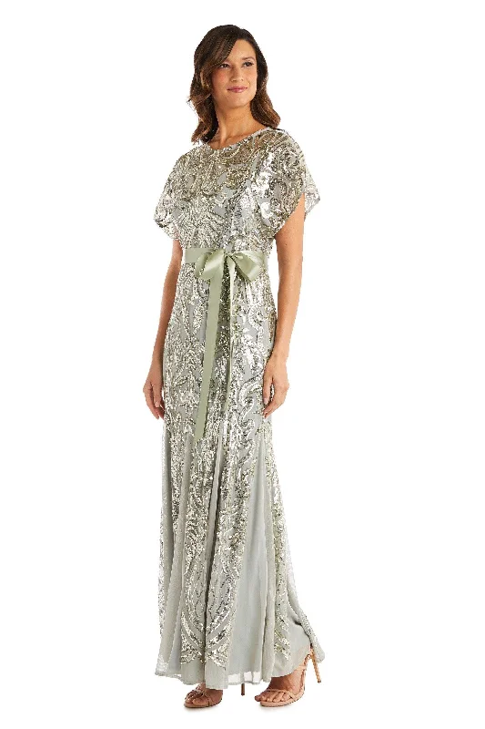 Floor-Length Dress R&M Richards 7141 Long Formal Evening Dress