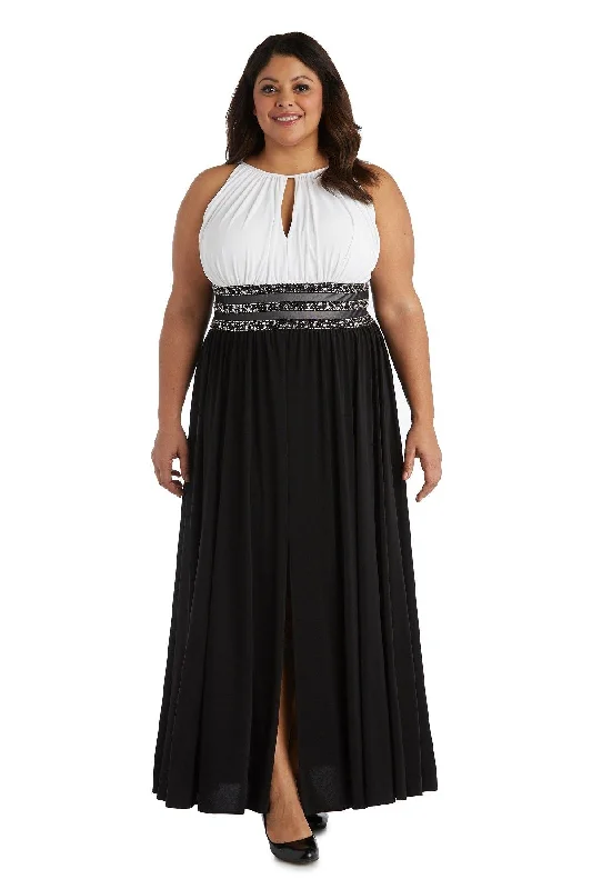 Tulle Gown R&M Richards 1028W Long Formal Plus Size Dress