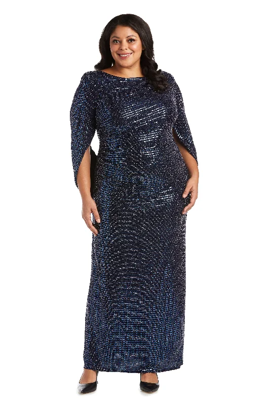 Mermaid Dress R&M Richards 5872W Long Plus Size Formal Dress
