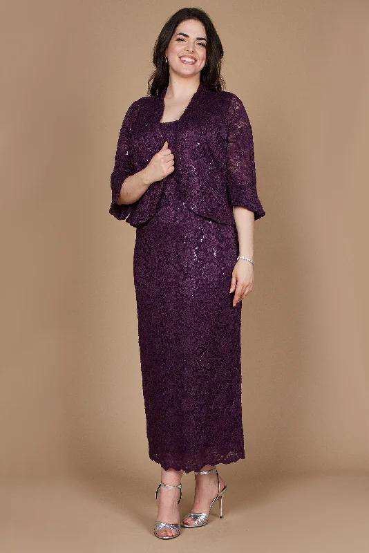 Illusion Neckline Dress R&M Richards 9896W Long Plus Size Formal Dress