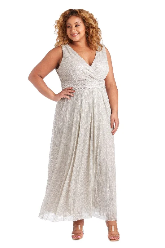 Stunning Chiffon Dress R&M Richards 7068W Long Plus Size Formal Dress Sale