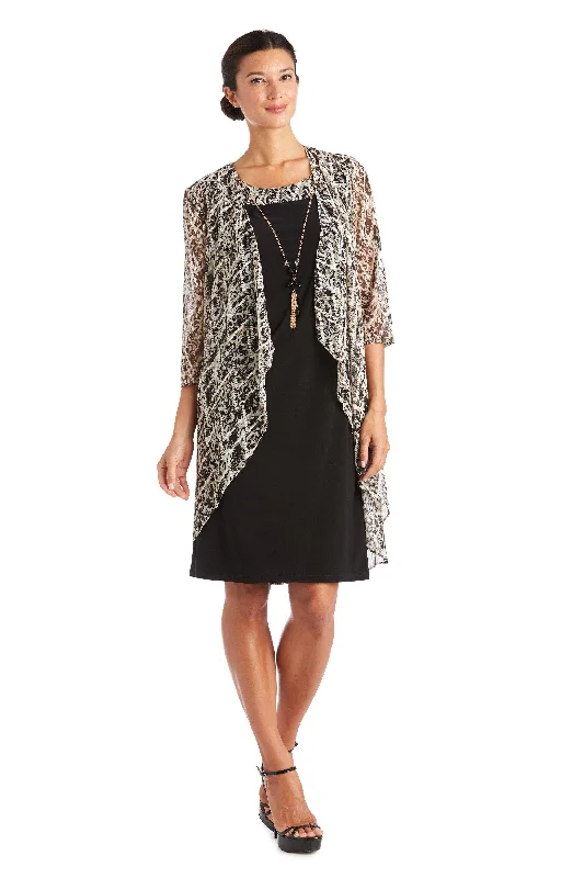 A-Line Dress R&M Richards 7167 Mother Of Bride Jacket Short Dress