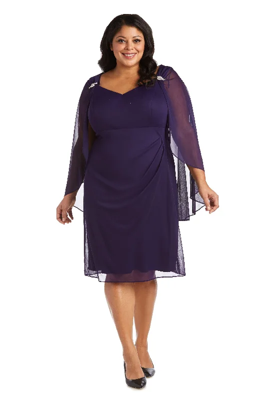 Princess Gown R&M Richards 2438W Mother Of The Bride Short Dress