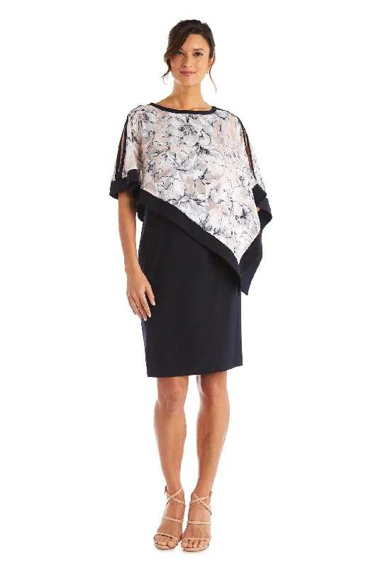 Timeless Elegance Dress R&M Richards 7191 Mother Of The Bride Short Dress