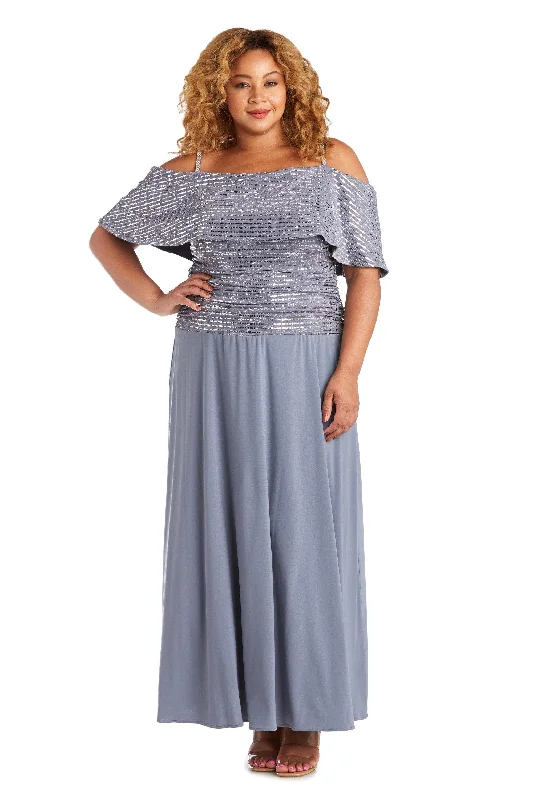 Sophisticated Dress R&M Richards 7047W Plus Size Formal Long Dress