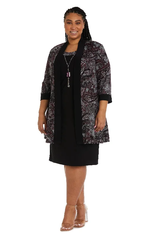 Short Wedding Dress R&M Richards 9213W Plus Size Short Jacket Dress Sale