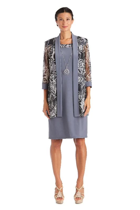 Ball Gown R&M Richards 7353 Short Mother Of Bride Jacket Dress