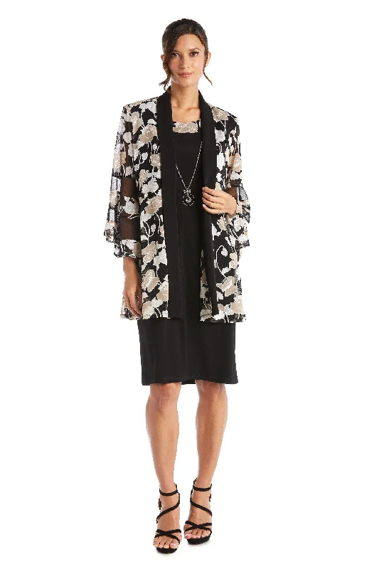 Sleeveless Dress R&M Richards 7509 Short Mother Of The Bride Dress