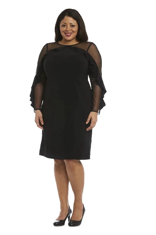 Statement Dress R&M Richards 2141W Short Plus Size Cocktail Dress