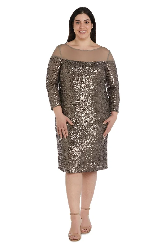 Modern Gown R&M Richards 2428W Short Plus Size Dress