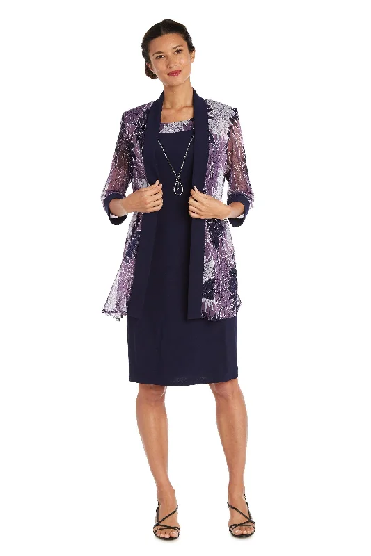 Romantic Lace Dress R&M Richards 9003W Short Two Piece Jacket Dress Sale