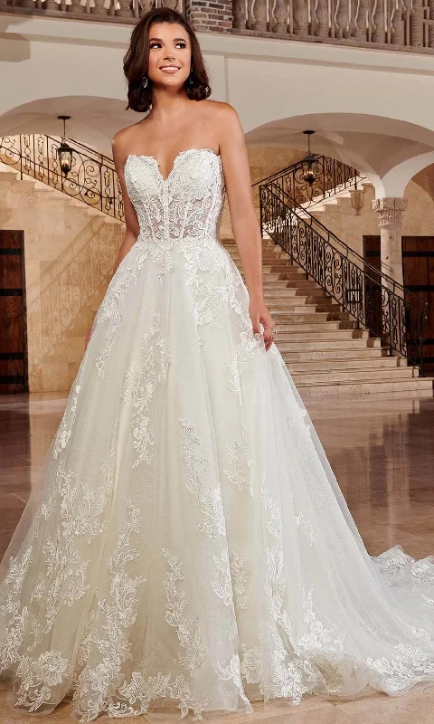 Vintage-Inspired Gown Rachel Allan Bridal RB4149 - Sweetheart Tulle Bridal Gown