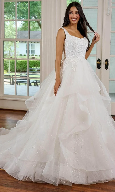 Bridal Gown Rachel Allan RB3191 - Beaded Lace Scoop Bridal Gown