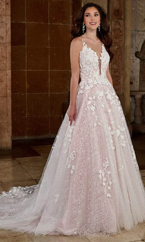 Ball Gown Rachel Allan RB3197 - Sheer Back A-Line Bridal Gown