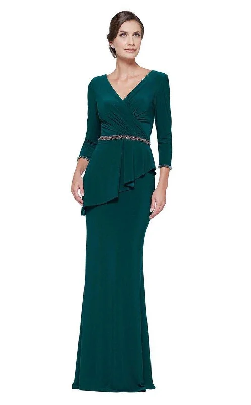 Empire Line Gown Rina Di Montella Formal Long Sleeve Dress