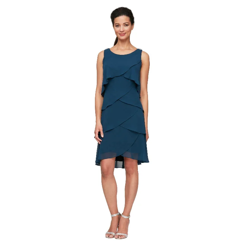 Off-Shoulder Dress SL Fashions 114044 Short Sleeveless Cocktail Dress