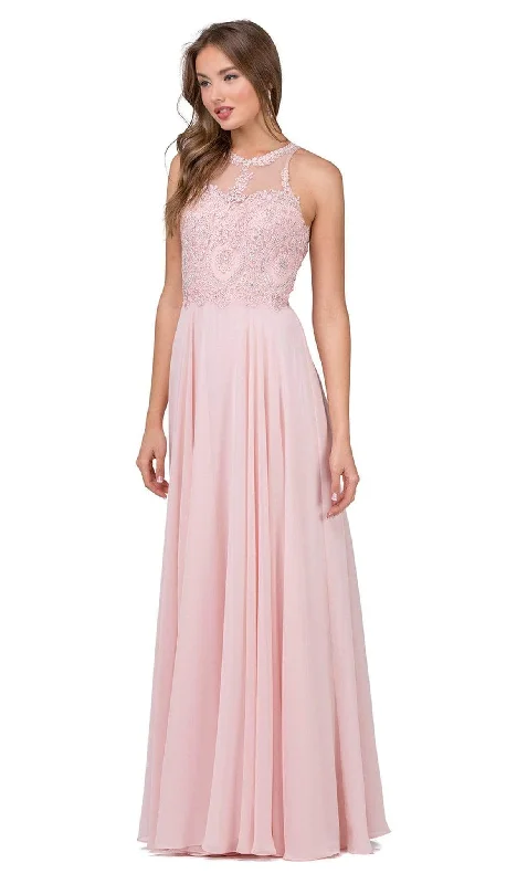 Graceful Wedding Dress Dancing Queen - 2234 Sleeveless Illusion Jewel Lace Ornate Prom Gown Graceful Wedding Dress Dancing Queen - 2234 Sleeveless Illusion Jewel Lace Ornate Prom Gown