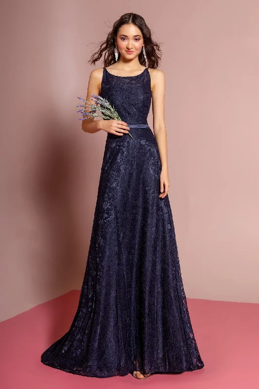 Sleeveless Dress Sleeveless Lace Open Back Prom Dress Formal Sale