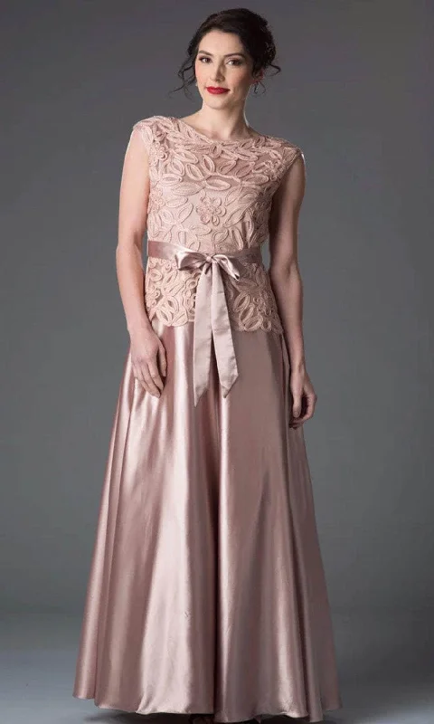 Layered Tulle Dress Soulmates 1611 - Soulmates Embellished Bow Evening Bridesmaid Dress