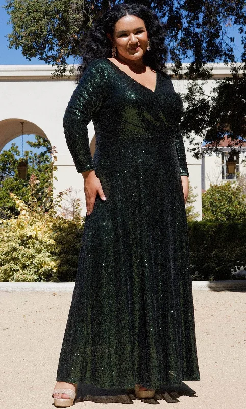 Vintage Lace Dress Sydney's Closet CE2302 - Sequined A-Line Evening Gown