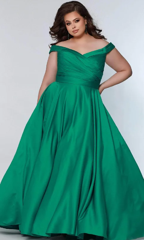 Layered Tulle Dress Sydney's Closet SC7321 - Pleated A-Line Prom Gown