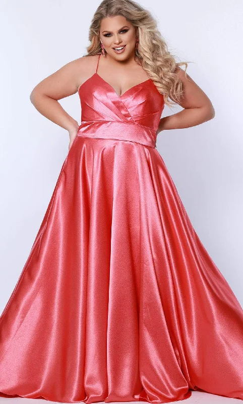 Exquisite Gown Sydney's Closet SC7355 - Sleeveless Satin Formal Gown