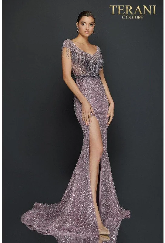Timeless Lace Dress Terani Couture 2011GL2214 Long Formal Prom Dress