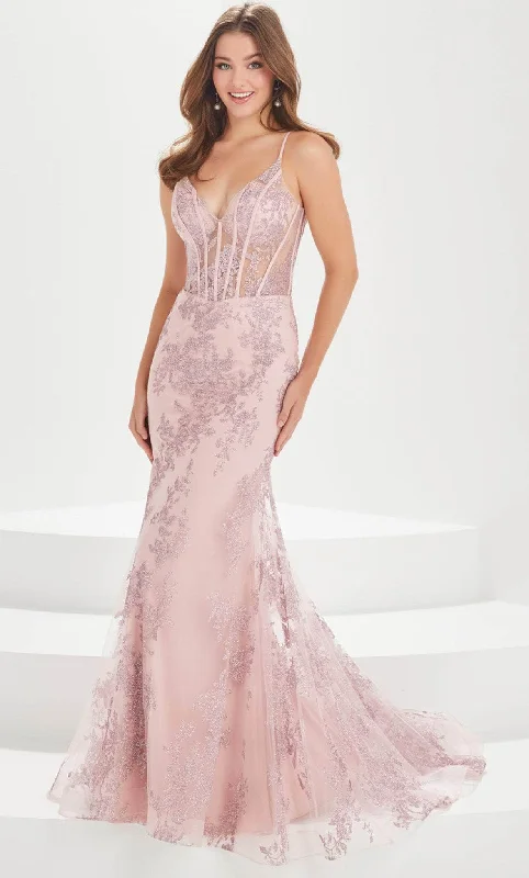 Regal Satin Gown Tiffany Designs by Christina Wu 16005 - V-Neck Corset Bodice Prom Gown
