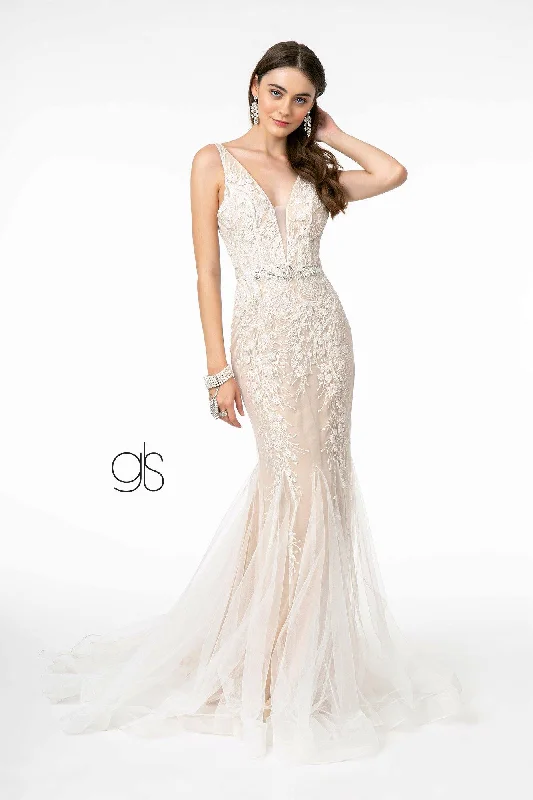 Mermaid Style Long Wedding Dress