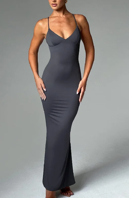 Enchanting Wedding Dress Zelda Maxi Dress - Charcoal