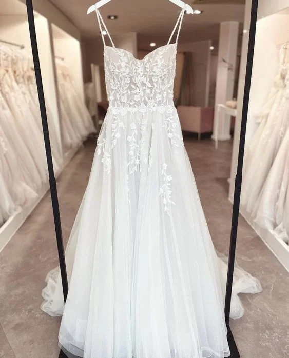 Satin Dress A Line Wedding Dresses for Women Simple Beach Wedding Dresses Sexy Boho Lace Appliques Beaded Bridal Gowns fg5819 Satin Dress A Line Wedding Dresses for Women Simple Beach Wedding Dresses Sexy Boho Lace Appliques Beaded Bridal Gowns fg5819