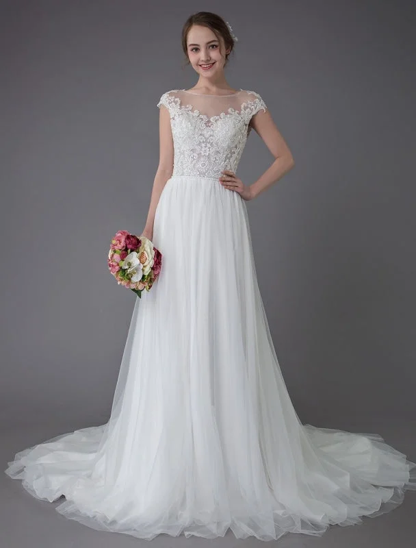 Timeless Lace Dress Beach Wedding Dresses Lace Tulle Summer A Line Ivory Luxury Beaded Summer Bridal Gowns Timeless Lace Dress Beach Wedding Dresses Lace Tulle Summer A Line Ivory Luxury Beaded Summer Bridal Gowns
