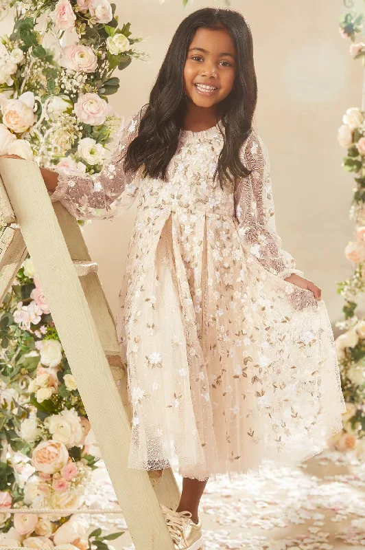 Couture Dress Camellia Ditsy Long Sleeve Kids Dress