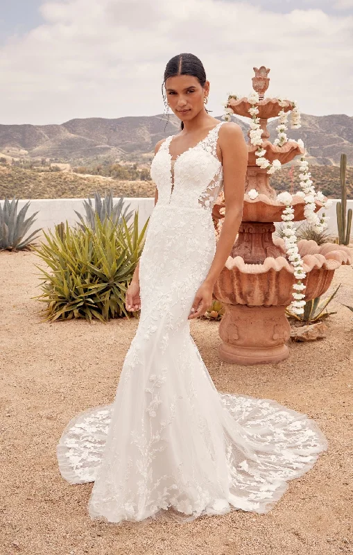 Couture Wedding Gown Beloved by Casablanca Bridal BL430 Delta Wedding Dress Fit And Flare V-Neck Lace Sequin Sheer Mesh Side Cut Outs Train Wedding Dress Couture Wedding Gown Beloved by Casablanca Bridal BL430 Delta Wedding Dress Fit And Flare V-Neck Lace Sequin Sheer Mesh Side Cut Outs Train Wedding Dress