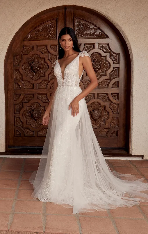 Garden Wedding Dress Casablanca Beloved BL436 Cayenne A-Line Detachable Off Shoulder Cap Sleeves Spaghetti Strap Semi-Illusion Bodice Vertical Pleated Tulle Floral Lace Wedding Gown Garden Wedding Dress Casablanca Beloved BL436 Cayenne A-Line Detachable Off Shoulder Cap Sleeves Spaghetti Strap Semi-Illusion Bodice Vertical Pleated Tulle Floral Lace Wedding Gown