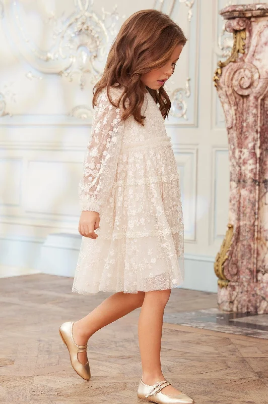 Vintage Lace Dress Celestia Ribbon Kids Dress